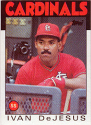 1986 Topps Baseball Cards      178     Ivan DeJesus